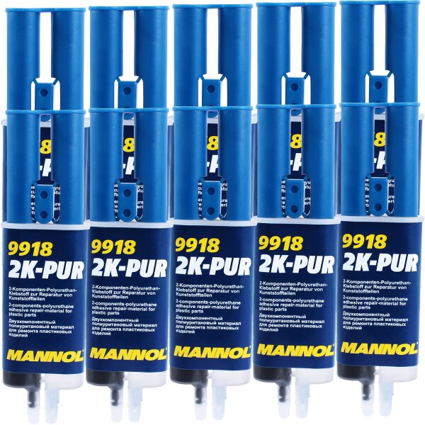 10x MANNOL 2K-PUR, 2-Komponenten-Kleber, 30g