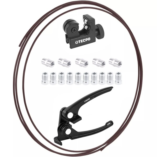 Stahl Bremsleitung 5m, 4.75 - 3/16, 10x Schrauben, 5x Verbinder + Werkzeug