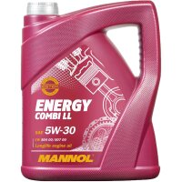 MANN-FILTER Ölfilter + Schraube + MANNOL Energy Combi LL 5W-30, 10 Liter