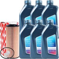 FEBI BILSTEIN Ölfilter + OE BMW 5W-30 Twin Power Turbo Longlife-04, 6 Liter