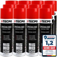 12x TECPO Sprühkleber Hochtemperatur...