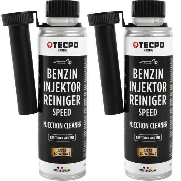 2x TECPO Injektor Reiniger ESTER Benzin Einsprizdüsen Additiv, 300 ml
