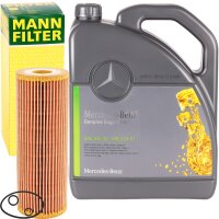 MANN-FILTER Ölfilter + 5W-30 Mercedes Benz...