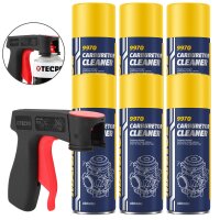 6x400ml MANNOL Vergaser Reiniger Drosselkappenreiniger+...