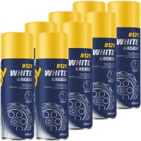 8x MANNOL 8121 White Grease Schmierung, 450 ml