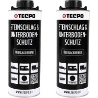 2x TECPO Unterbodenschutz Überlackierbar Schwarz,...