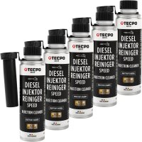 5x TECPO Diesel SPEED Injektor Reiniger Ester, 300 ml