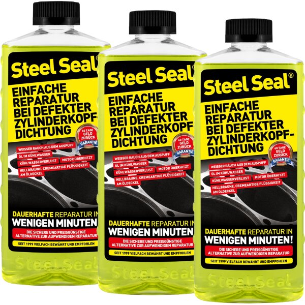 3x STEEL SEAL® Zylinderkopf Dichtmittel, 473mL