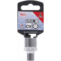 BGS Steckschlüssel-Einsatz Sechskant | Antrieb Innenvierkant 12,5 mm (1/2") | SW 8 mm