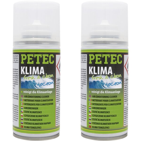 2x PETEC Klima Fresh & Clean Ocean, 75 ml