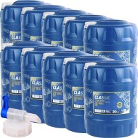 10x MANNOL Classic 10W-40, 20L + Hahn