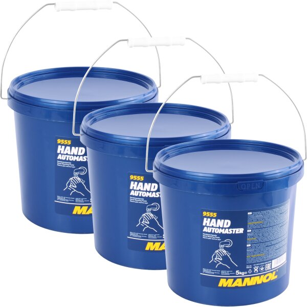 MANNOL Hand Automaster Handwaschpaste, 3x5 kg