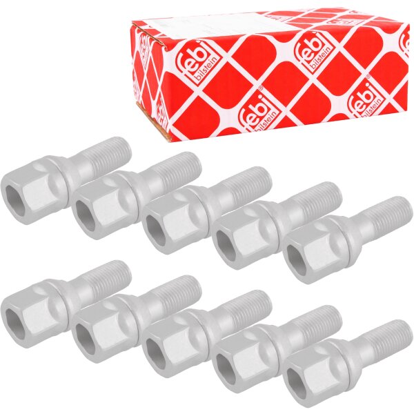 10x FEBI BILSTEIN Radschraube für Stahlfelge