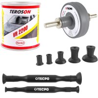 TECPO Ventileinschleifpaste Set mit Ventilläpper