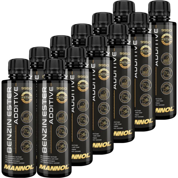 12x MANNOL Benzin Ester Additive, 250 ml
