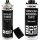 TECPO Autolack schwarz matt 500 ml + Unterbodenschutz Überlackierbar Schwarz, 1L