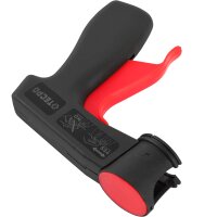 6x TECPO Autolack schwarz matt 500 ml + Pistolengriff