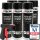 6x TECPO Autolack schwarz matt 500 ml + Pistolengriff