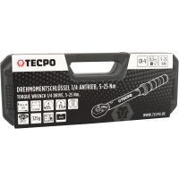 TECPO Drehmomentschlüssel, 1/4 Antrieb, 5 - 25 Nm