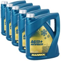 5x MANNOL Advanced Kühlerfrostschutz AG13+...