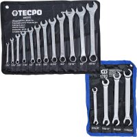TECPO Maul-Ringschlüssel-Satz SW 1/4"-...