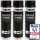 3x 500 ml TECPO Autolack schwarz matt