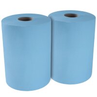 TECPO Putztuchrollen Abroller Wandhalter bis 40cm +2 Putzpapier 36 cm Breit, 3-lagig