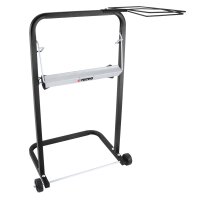 TECPO Bodenständer + Müllsackhalterung + 2 Putztuchrollen 2-lagig, 21 cm Breit