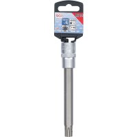 BGS Bit-Einsatz | Länge 140mm | Antrieb Innenvierkant 12,5mm (1/2") | Keil-Profil (für RIBE) M12