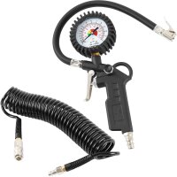 TECPO Druckluft Reifenfüllpistole 0-12 Bar +...