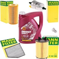 MANN-FILTER Inspektionspaket + MANNOL Combi LL 5W-30 5L