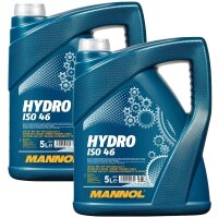 2x MANNOL Hydro ISO HLP 46 Hydrauliköl, 5L