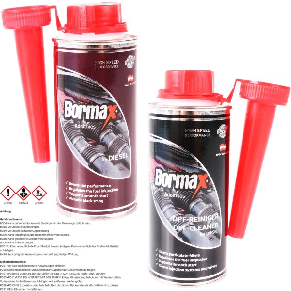 BORMAX Diesel Zusatz Nano Bor 250 ml + DPF Reiniger Additiv Nano Bor, 250 ml