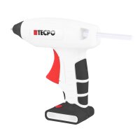 TECPO AKKU Heißklebepistole, 7,2mm, 3.7V + 16 Klebestifte