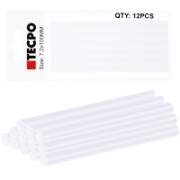 TECPO AKKU Heißklebepistole, 7,2mm, 3.7V + 16 Klebestifte