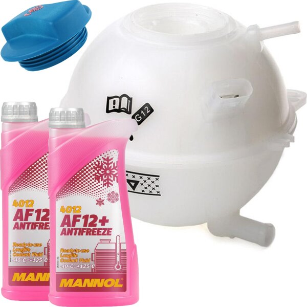 Ausgleichsbehälter, Kühlmittel + MANNOL Kühlerfrostschutz AF12+ 2 Liter