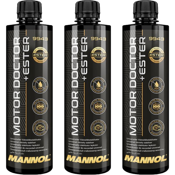 3x MANNOL 9943 Motor Doctor + Ester, 450 ml