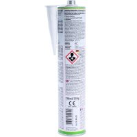2x PETEC K&D Karosserie Klebe- und Dichtmasse weiß, 310 ml