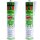2x PETEC K&D Karosserie Klebe- und Dichtmasse weiß, 310 ml
