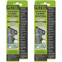 2x PETEC Hochtemperatur-Silikondichtung, dauerelastisch...