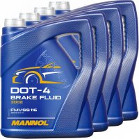 4x MANNOL Bremsflüssigkeit DOT-4, 5L