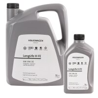 VAG Original 0W-30 Motoröl LongLife III 3 FE, 6 Liter
