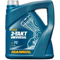 4x MANNOL 2-Takt Universal Motorradöl API TC, 4L
