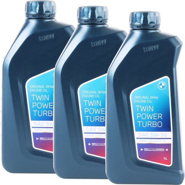 3x OE BMW 5W-30 Twin Power Turbo Longlife-04, 1L