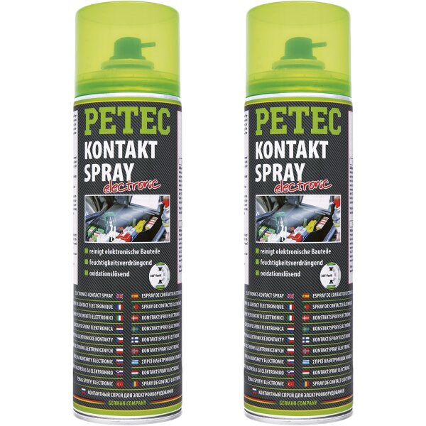 2x PETEC Kontaktspray, 500 ml