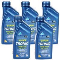 Mann Ölfilter, Schraube + 5 Liter ARAL Super Tronic K Motoröl 5W-30, VW 504.00 507.00