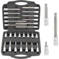 TECPO Steckschlüssel Satz Innen Torx 1/2, 32-tlg.