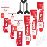 3x ELRING Dichtmasse Dichtstoff Dirko HT, rot, 70 ml