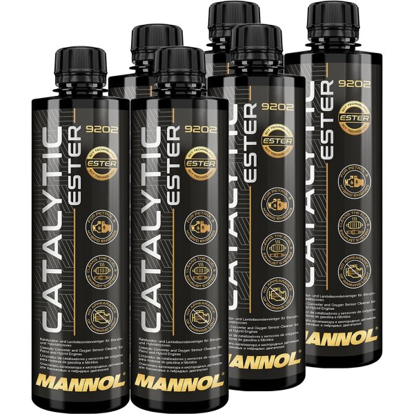 6x MANNOL 9202 Katalysator Ester Reiniger Lambdasondenreiniger, 450 ml