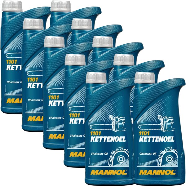 10x MANNOL Kettenöl, 1L